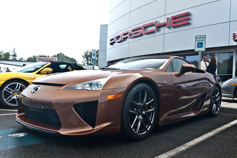 Illustration for article titled This is one brown Lexus LFA